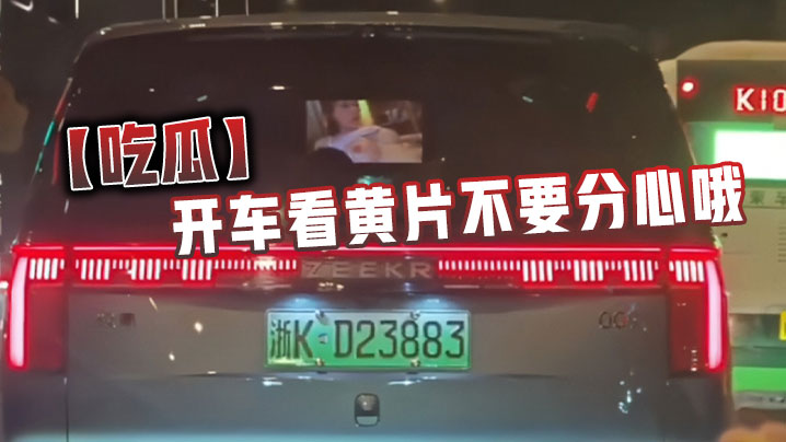 【吃瓜】开车看黄片不要分心哦