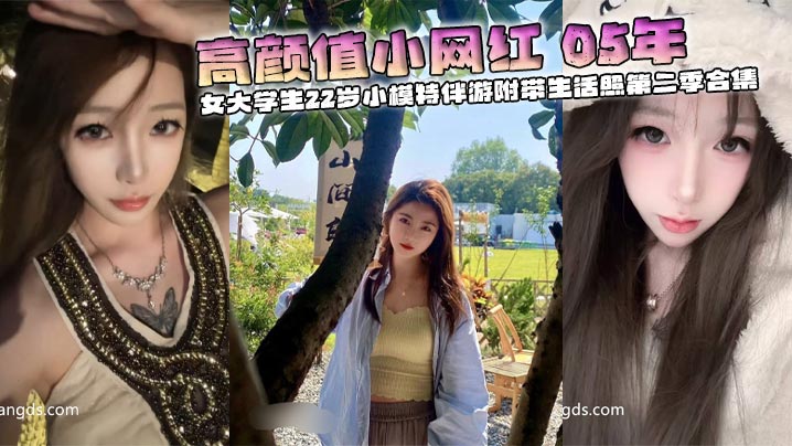 高颜值小网红 05年 校花 女大学生22岁小模特伴游附带生活照第二季合集