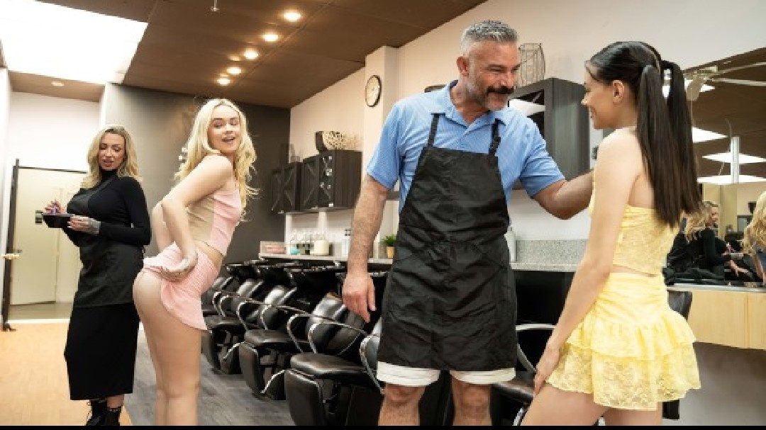 Hair Salon Sex#性交#美臀#挑逗#骚逼#双飞#射精
