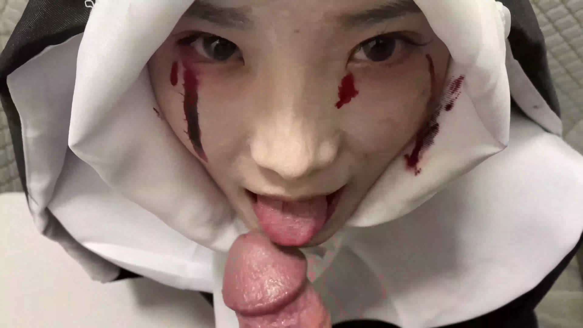 恐怖修女，口交，性爱#骚逼#人妻#挑逗#性交
